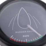 Boat Marine Waterproof Rudder Angle Indicator  LED Backlight 0-190ohm 52mm 2 Inch Black