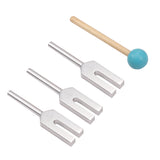 4Pcs/Set Aluminum Alloy Angel Crystal Tuning Fork 4096Hz/4160Hz/4225Hz Energy Tuning Fork