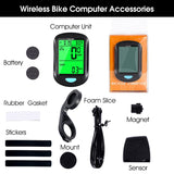WEST BIKING Waterproof Bicycle Computer LED Digital MTB Bike Cycling Odometer Wireless /Stopwatch Speedometer Rate Counter