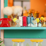 Flower Room Diy DollHouse Wooden Miniature Furniture Doll House maison Model Building Kits casa Toys For Kids Girls Xmas Gifts