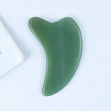 Natural Rose Quartz Aventurine Jade Guasha Tool China Traditional Dolphin Shape Acupoint Masssage Stone for Body Skin Health SPA