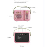 Mini Wireless Bluetooth V5.0 Speaker Retro Hifi Stereo Bluetooth Speakers Portable USB Vintage Speaker 100hz-20khz Music Players