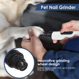 USB Rechargeable Dog Nail Grinder Pet Clippers Trimmers Paw Nail Files for Cat and Dog Grooming Tools USA Shipping Dropshipping