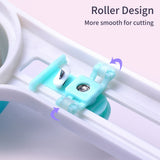 Circular Paper Cutter Rotary Circle Cutter Manual Round Cutting Tool Paper Trimmer Scrapbooking Tool with Replacement CutterHead