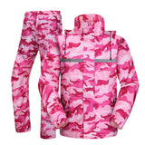 Raincoat and Rain Pants Men Camouflage Regenjas Rain Wear Transparent Brim Motorbike Rain Jacket Women Men Rain Coat