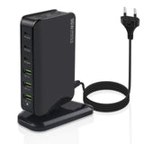 6 Port USB Hub Desktop Wall 96W Charger Power Adapter,for All iPad, iPhone 13 /12/11 Max Mini, Pixel Samsung Galaxy