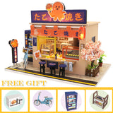CUTEBEE DIY Dollhouse Wooden Doll Houses Miniature Dollhouse Kit Furniture  Casa Music Led Toys for Children Birthday Gift A68C