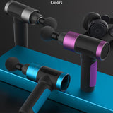 Touch Screen Button Massage Gun Fascia Muscle Relax Therapy Massager Percussive Vibration Muscle Massage Fascia Gun