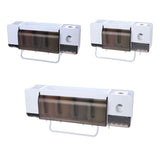 Punch-Free Toothbrush Rack Bathroom Wall-Mounted Suction Wall Toothpaste Tooth-Cleaners Shelf Mouthwash Cup Set