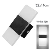 LED Wall Light-up Down Cube Indoor Outdoor Sconce Lighting Lamp Fixture Decor HR