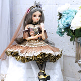 1/3 BJD Doll 60CM 18 Ball Jointed Dolls With Outfits Palace Maxi Dress Wig Shoes Makeup Toys Gifts For Girls Collection