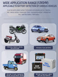 TK-100 Car Battery Tester 12V 24V Digital Vehicle Cranking Charging Scanner Diagnostic Battery Measurement Analyzer