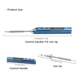SQ001 Mini Smart Portable adjustable temperature 65W soldering station electric soldering iron with DC power and TS100 iron tips