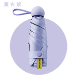 Light Sun Umbrella Female Anti-UV Sunshade Umbrella Pocket Sunscreen Umbrella Portable Mini 18cm Umbrella Paraguas Modis Adults