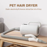 Professional Dog Dryer Adjustable Speed Dog Pet Hair Dryer 1700W Quick-Drying Large Air Volume LED Temperature Control