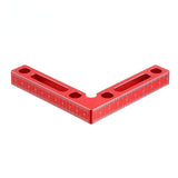 90 Degree Positioning Square Right Angle Clamp Aluminum L Block with Scale Woodworking Clamp Tool for Picture Frame Box Drawer