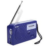Solar Hand Crank Radio Multifunction Portable AM/FM Radio Support Mobile Phone Emergency Charging Function Flashlight Radio