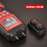 Wood Moisture Meter Digital Humidity Meter Concrete Wall Paper Carton Moisture Tester 7 types Materials Detector HABOTEST HT632