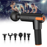 1pcs Black Mini Low Noise Profession Massage Gun Body Muscle Deep Fascia Massager Muscle Pain Relaxation Slimming Shaping