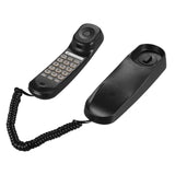 Mini Phone Wall-mounted Landline Telephone Home Phone Desktop Corded Fixed Wired Phone for Office Business Home Hotel