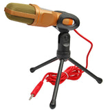 Universal Condenser Microphone 3.5mm Jack Desktop Tripod Stereo Studio Mic Professional Broadcasting Wired Mic For PC Laptop MSN