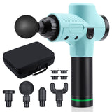 Massage Gun Percussion Deep Tissue Muscle Exercise Bosster Relief Pain Full Body Massage Slimming Shaping Device With 4 Heads