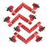 4 pc 90 Degrees L-Shaped Auxiliary Fixture Splicing board Positioning Panel Fixed clip Carpenter's Square Ruler Woodworking tool