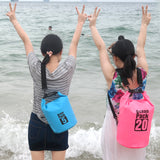 30L Swim Bag Outdoor Waterproof Bag PVC Coated Mesh Fabric Waterproof Bucket Bag Drifting Bucket Bag Waterproof Bucket Bag