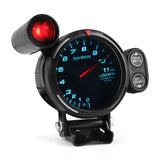 Car Tachometer Gauge Automotive Replacement Tachometers High Speed Stepper Motor 7 Colors 0-11000 RPM Meter with Warning Light