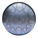 new 12 Inch Mini Drum 13 Tones Steel Tongue Drum Kit Tune C Empty Spirit Drum Percussion Hand Pan Drum Musical Instruments
