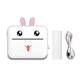 Portable Pocket Photo Printer All-in-One Thermal Mobile Printing Machine 200DPI Wireless BTwith 1 Roll Compatible Android iOS