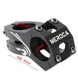 Bicycle Stem Wear-resistant MTB Bike Handlebar Stem 31.8mm Adjustable Aluminum Short Handlebar Stem Riser Fixed Bike Bar Stem