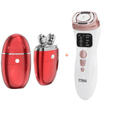 Mini HIFU Machine Ultrasound Slimmer RF Radiofrecuencia EMS Microcurrent 3D Roller Neck Lifting Anti Wrinkle Face Body Massager