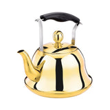 Whistling Kettle Infuser Loose Leaf Stainless Steel Teapot Rose Gold Tea Stove Induction Stove Copper 2-Liter 2.1-Quart