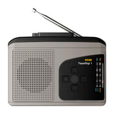 Ezcap234 Cassette Tape Player Portable AM FM Radio Cassette Tape-to-MP3 Converter Sound Recorder Built-in Speaker Headphone Jack