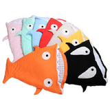 7 Colors Cute Baby Sleeping Bag Shark Sleeping Bag Cartoon Anti-kick Is Autumn And Winter Baby Out Of Hugs Warm Infant Swaddle