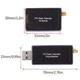 3DR 500MW Radio Telemetry 433Mhz 915Mhz Air and Ground Data Transmit Module for APM Pixhawk Flight Control FPV Compact Size