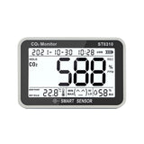 ST8310 Air Quality Monitor 3 in 1 Indoor CO2 Temperature Humidity Tester Ambient/Dew Point/Wet Bulb Temp LCD Backlight