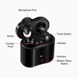 Rechargeable Wireless Invisible Earbuds Hearing Aid for Adults Seniors Magnetic Contact Charging Box