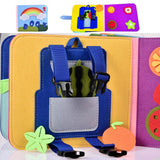 Kids 3D Toddlers Board game Story Cloth Book Montessori Quiet Book Early Learning Education Habits Knowledge Developing Toys