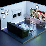 Salange Projector 1920x1080P Android 5G Wifi Bluetooth LED Video Beamer Home Theater Cinema Full 1080P Projector for Smartphone