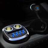 1 To 2 12v-24v Car Cigarette Lighter Socket Splitter Plug Multifunctional Cup Type Car Charger For Moible Phone GPS Separator