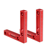 90 Degree Positioning Square Right Angle Clamp Aluminum L Block with Scale Woodworking Clamp Tool for Picture Frame Box Drawer