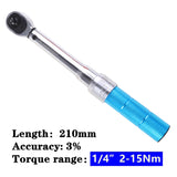 15Pcs/Set 1/4-inch 2-15Nm Torque Wrench Profession Bicycle Bike Part Repair Tool New 2020