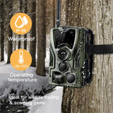 4G Hunting Trail Camera MMS 20MP 1080P telecamere Wireless per animali selvatici cellulari 0.3s telecamera di sorveglianza