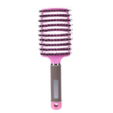 Girls Hair Scalp Massage Comb Hairbrush Bristle Nylon Women Wet Curly Detangle Hair Brush for Salon Hairdressing Styling Tools