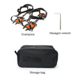10 Steel Teeth Anti-Skid Snow Ice Climbing Crampons Shoes Cleats Overshoes Anti Slip Ice Grippers Shoe Claws