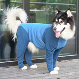 Pet Big Dog Tight Clothes Cartoon Dog Jumpsuit 4-legged Pajamas Coat Nursing Belly Weaning Clothes Bodysuit*