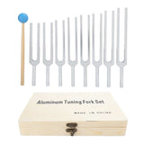 Portable 261.6-523.2HZ Tuning Fork Hammer Tool Set Diagnostic Tool for Sound Healing Therapy Body Relaxation Health Care Tool