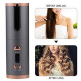 Automatic Hair Curler Auto Ceramic Wireless Curling Iron Hair Waver Tongs Beach Waves Iron Curling Wand Air Curler USB Cordless